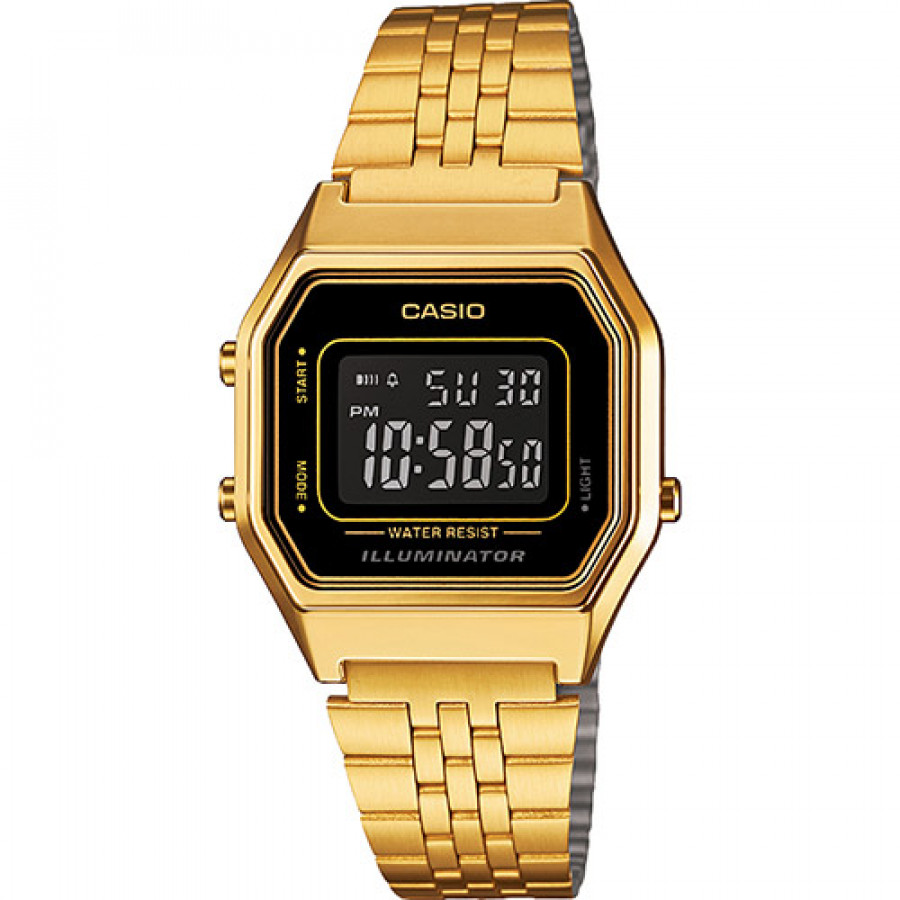 Relogio casio digital masculino dourado clearance