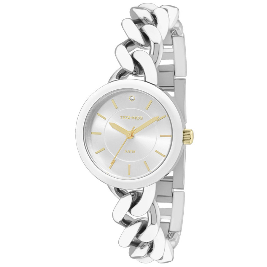 Relogio technos feminino prata clearance