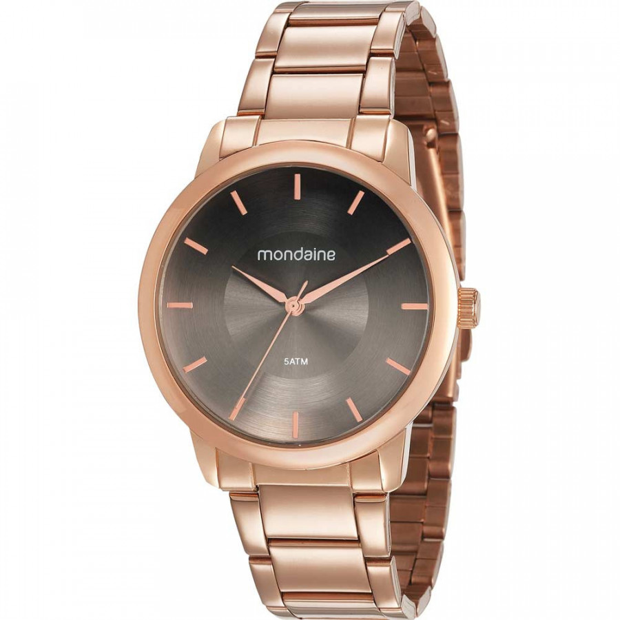 relogio mondaine feminino fundo rosa