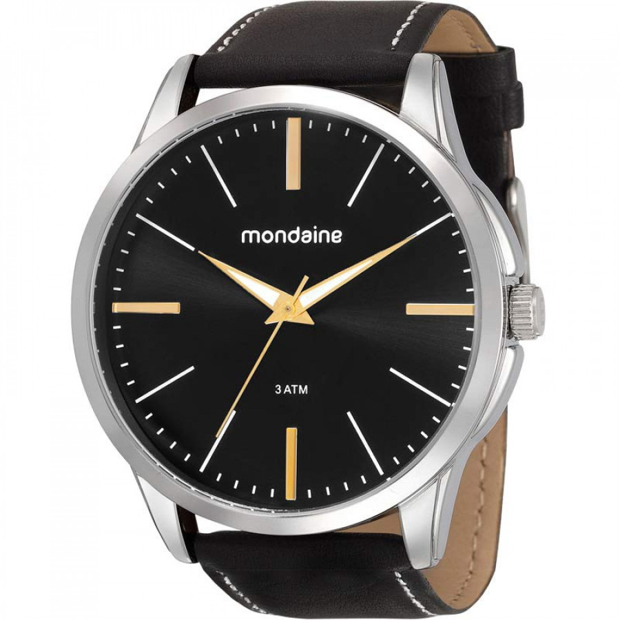Relogio mondaine masculino pulseira de couro