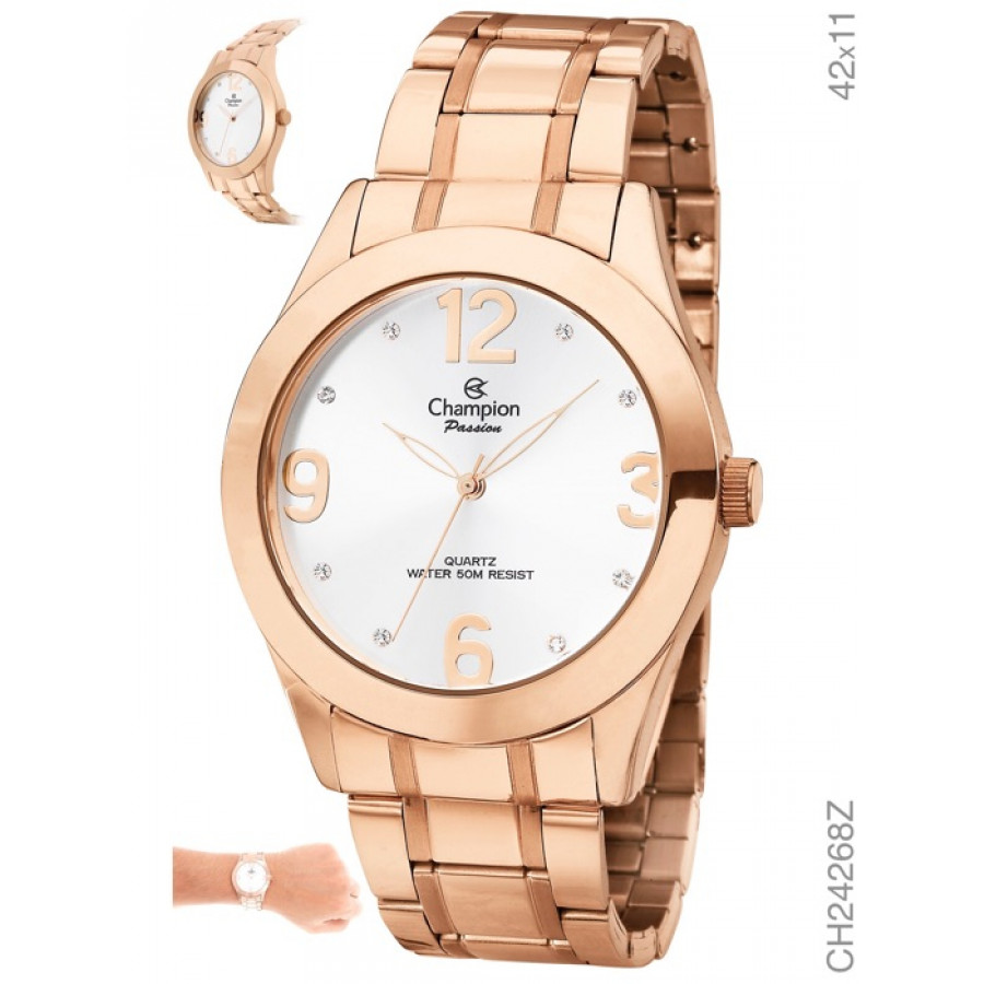 Relogio Feminino Champion Rose Passion Ch24268z Que a vaidade é o tom do momento não é mais novidade. champion