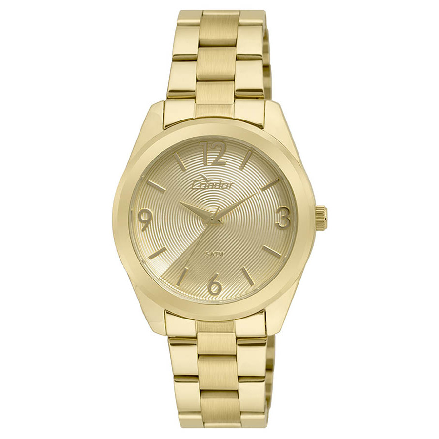 Relógio condor dourado feminino clearance