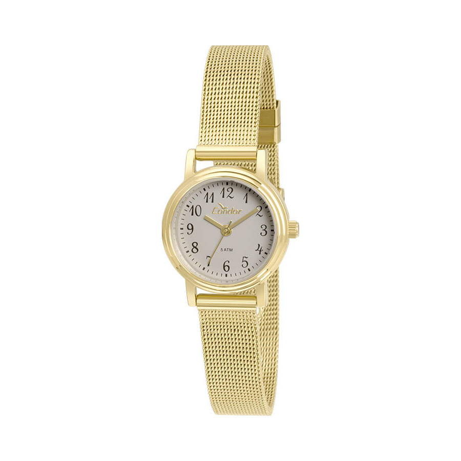 Relogio condor feminino dourado Clearance