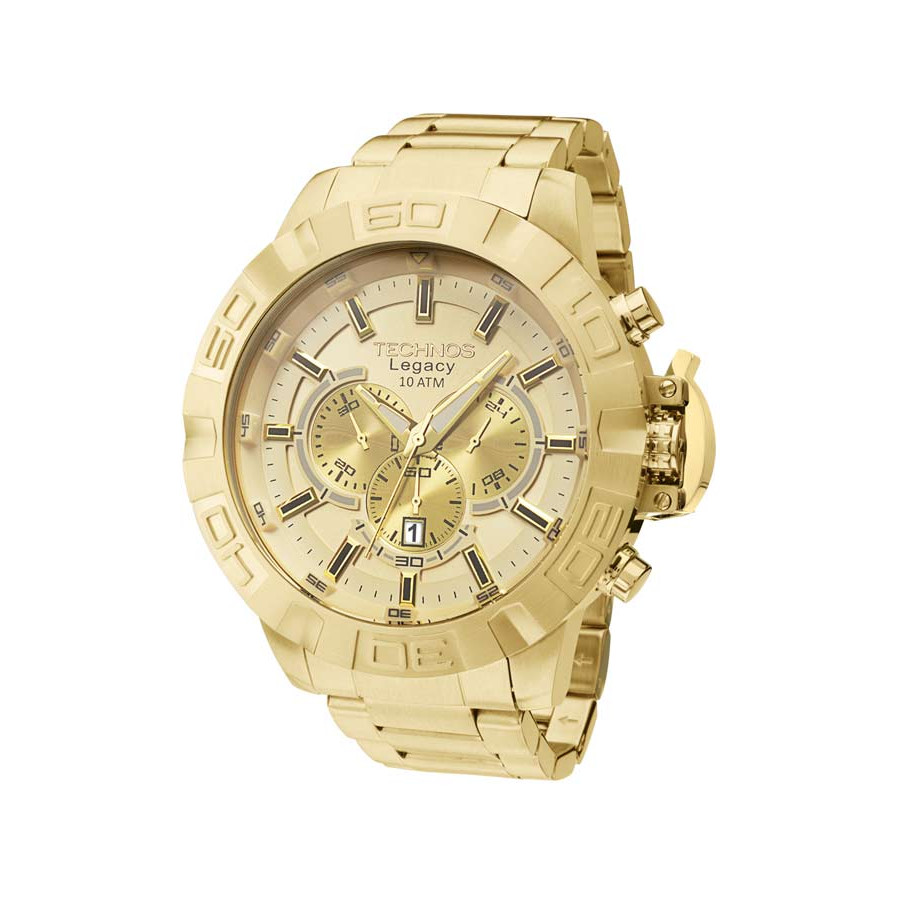 Relógio Technos Masculino Dourado Legacy JS25BA/4X
