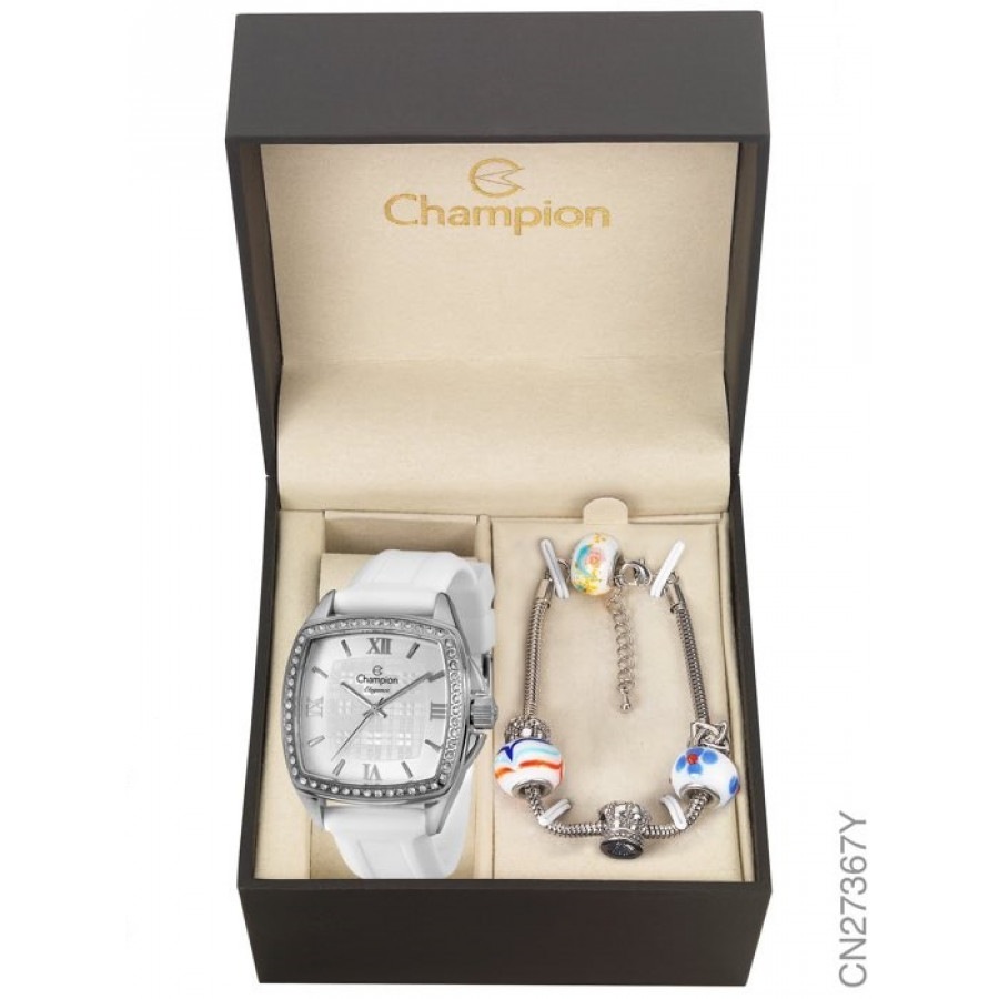 Kit Relogio Champion Feminino Com Pulseira De Silicone Cn27367y Pulseira Compre pulseira de silicone para relógio feminino na mormaii. sigma relogios