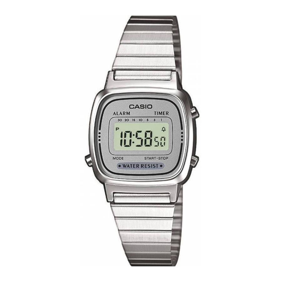 Casio prateado feminino clearance