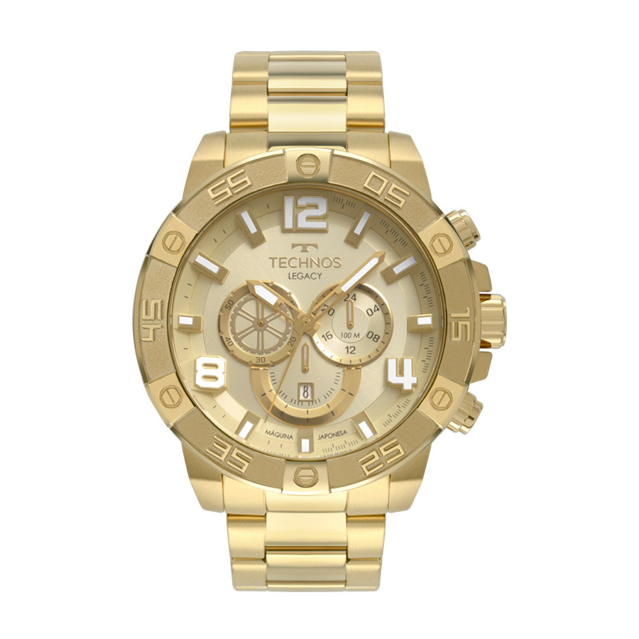 Relogio dourado fosco