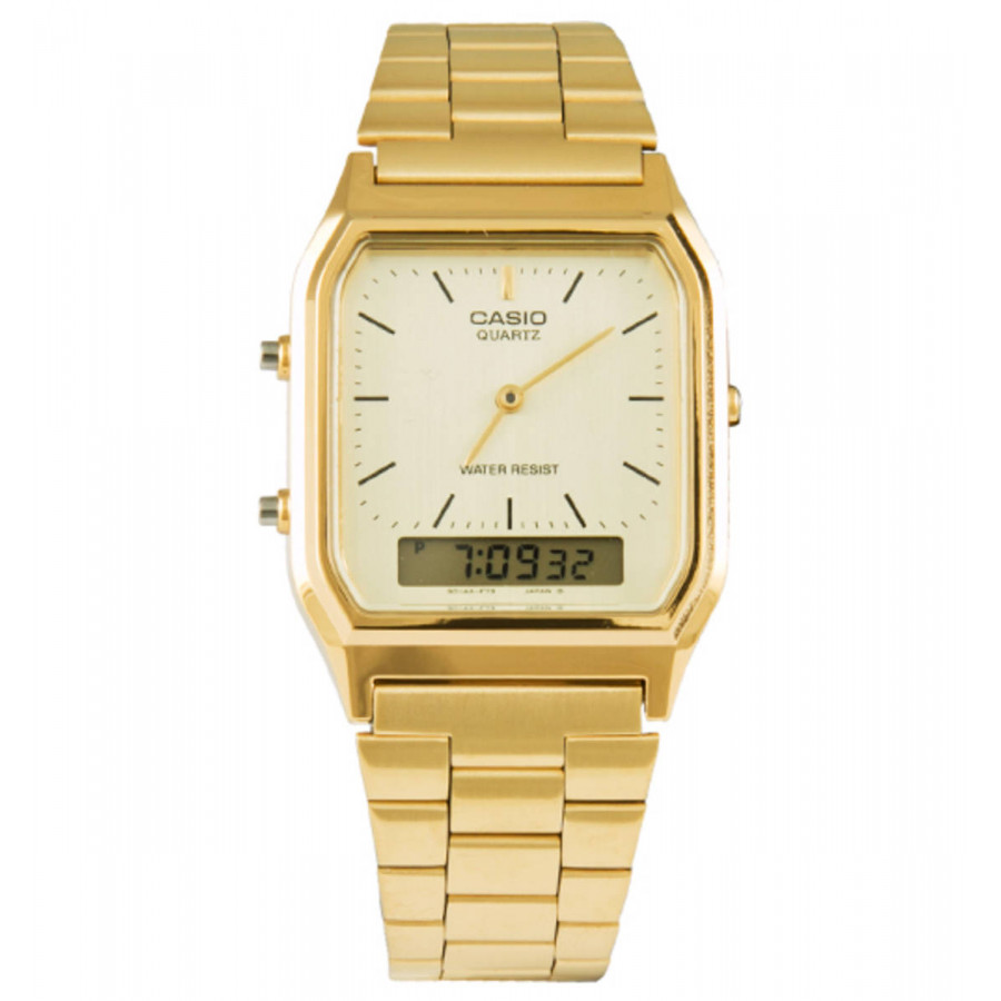 Relogio casio anadigi dourado