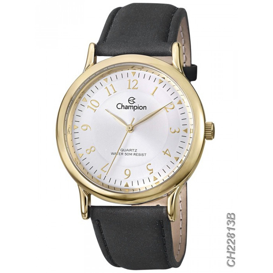 Relógio champion pulseira de couro masculino clearance