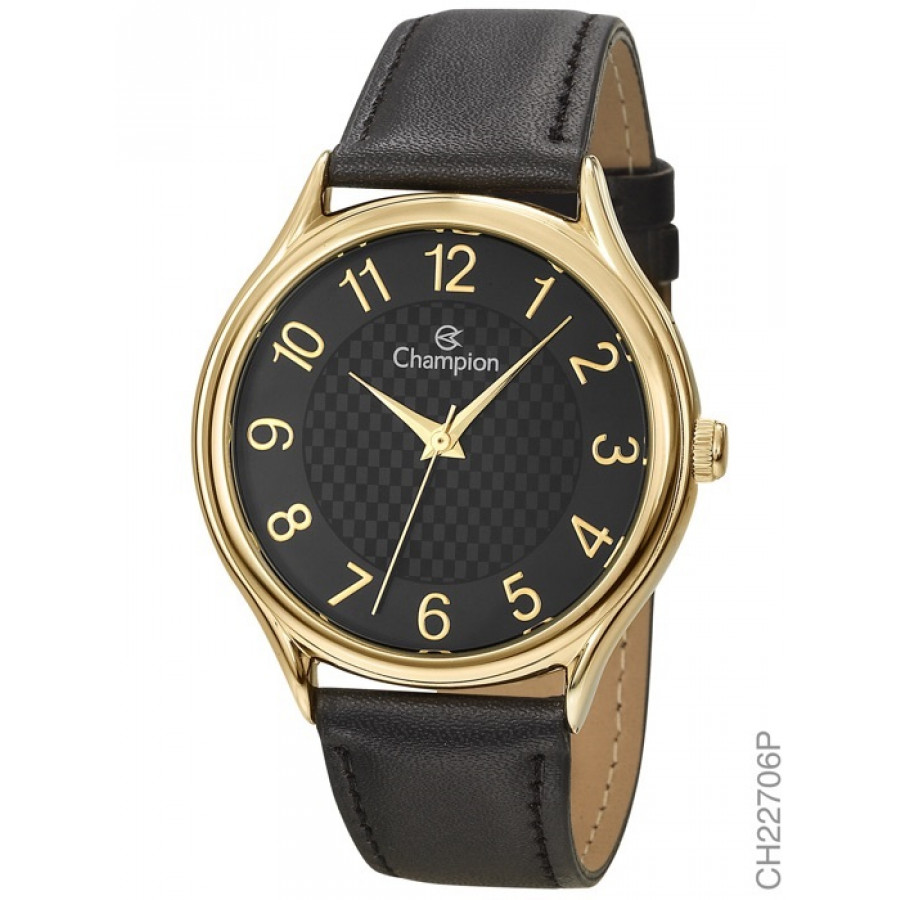 Relogio champion pulseira couro clearance