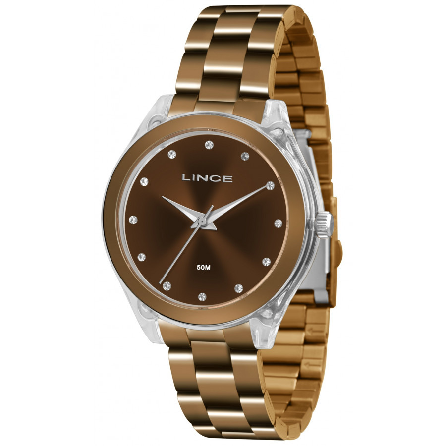 Relogio lince marrom feminino Clearance