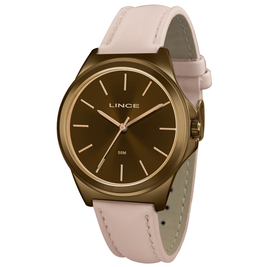 Relogio lince pulseira de couro feminino Clearance