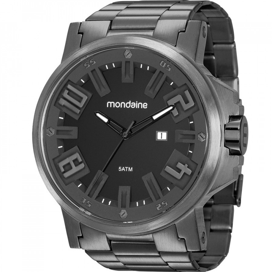 Relógio Mondaine Masculino Preto Analógico 99233GPMVPS2