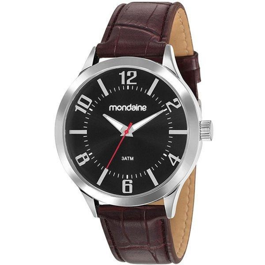 Relógio Mondaine Masculino Pulseira de Couro 83409G0MVNH2