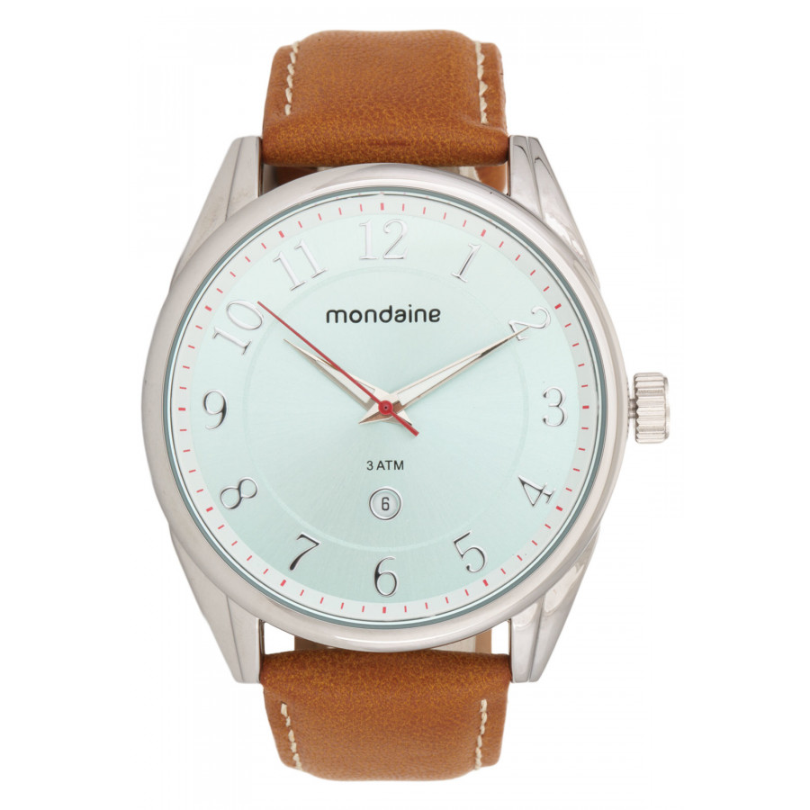 Relógio mondaine com pulseira de couro Sale