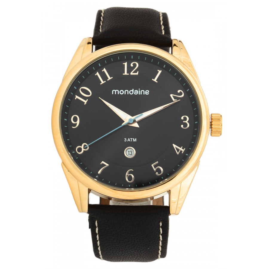 Relógio Mondaine Masculino com Pulseira de Couro 76593GPMVDH1