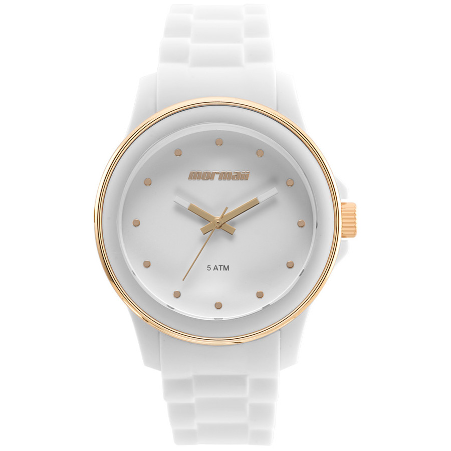 relógio mormaii feminino branco