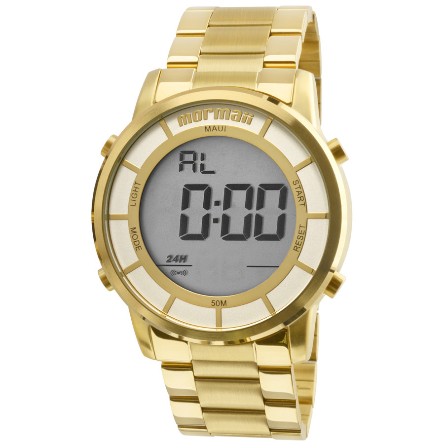 Relogio mormaii dourado masculino clearance