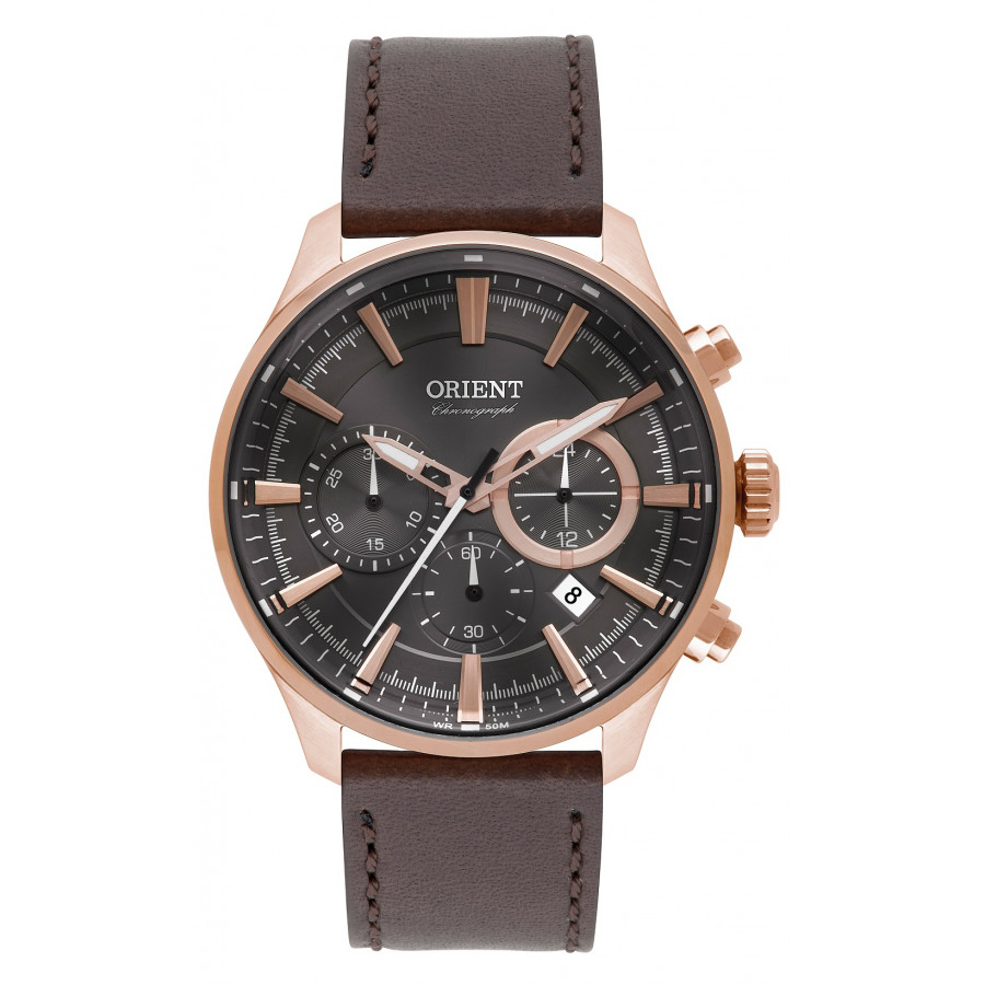 Relogio orient de couro clearance