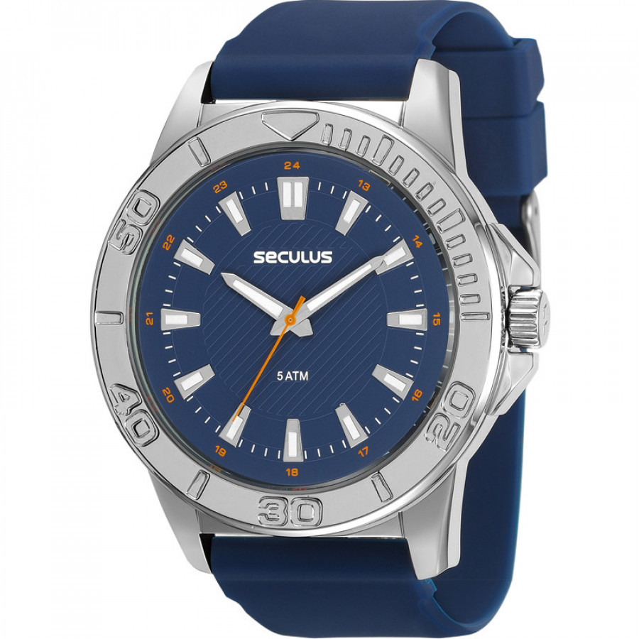 Relogio seculus masculino pulseira de borracha Sale