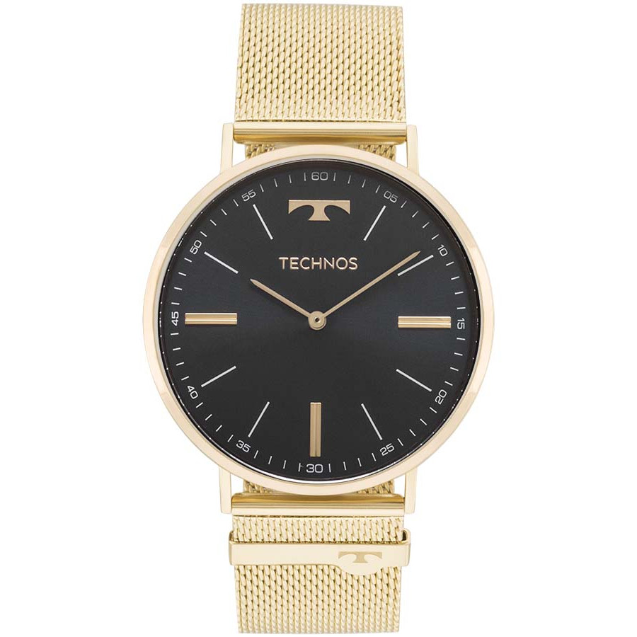 Relógio Technos Dourado Masculino Classic Slim 2025LTJ/4P