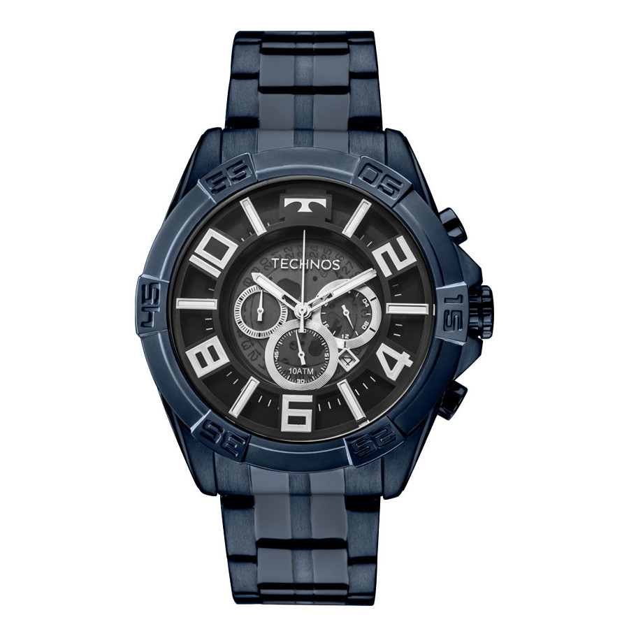 Relogio technos masculino azul clearance