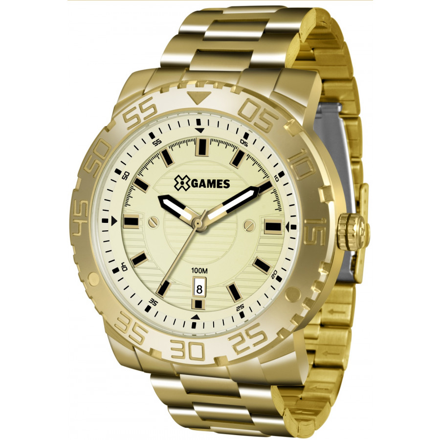 Relógio X-Games Masculino Dourado XMGS1021C2KX