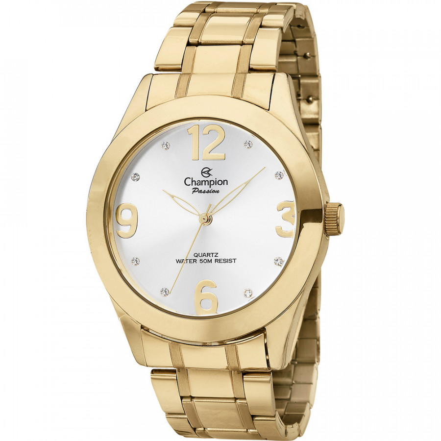Relogio champion passion dourado